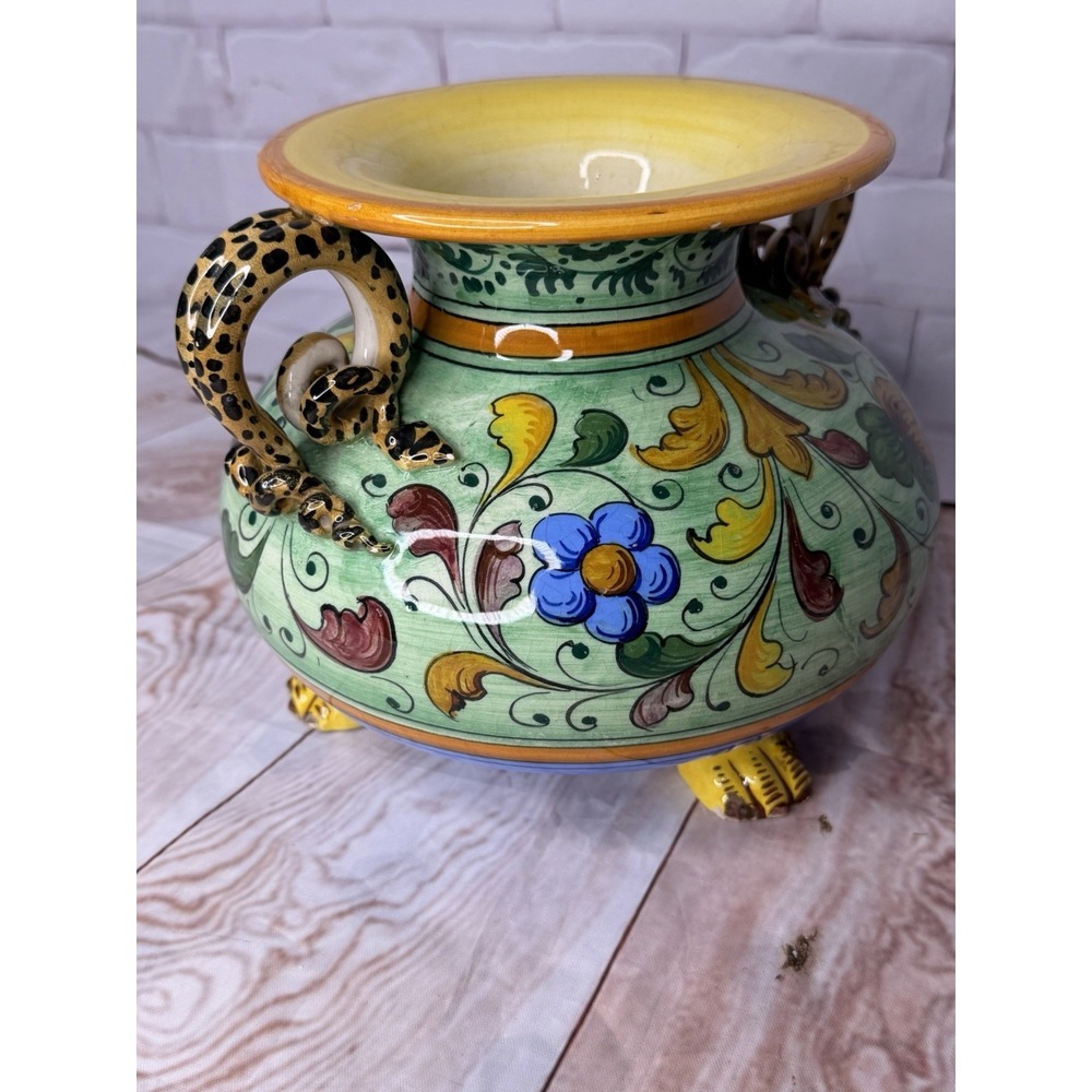 Vintage‎ Italian Majolica Jardiniere / Centerpiece Bowl - Picture 9 of 12